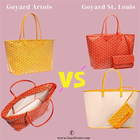 reversible goyard tote|Goyard artois vs st louis.